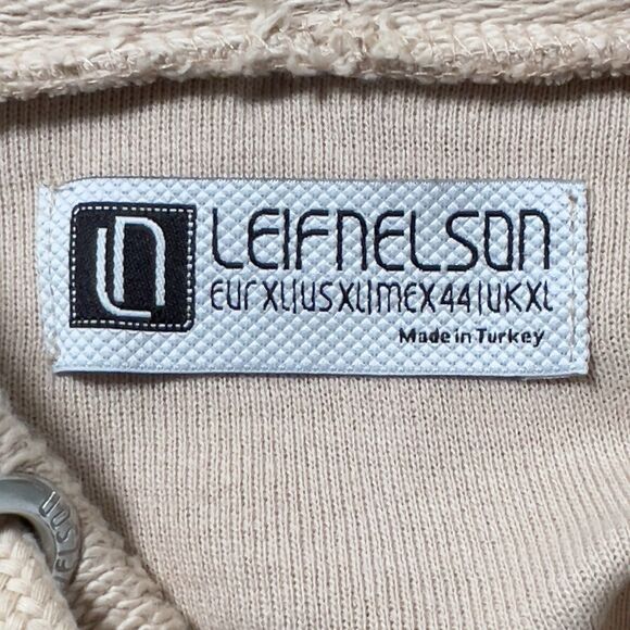 Leif Nelson Slim Fit Pullover Hooded Sweatshirt Mens Sz XL Layered Detail - Picture 8 of 11